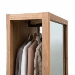 Made in Meubles Miroir avec rangements bois d'acacia Salta