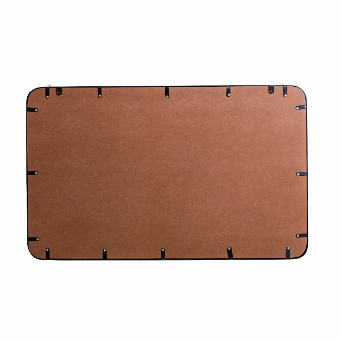 Made in Meubles Miroir avec étagère en bois et métal Jill