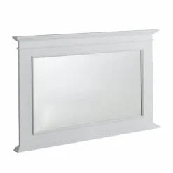 Made in Meubles Miroir en bois de pin blanc Manel