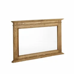 Made in Meubles Miroir en bois de pin ciré miel Manel