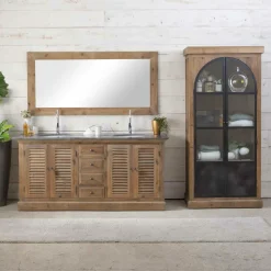 Made in Meubles Miroir en bois recyclé 165 cm Garance
