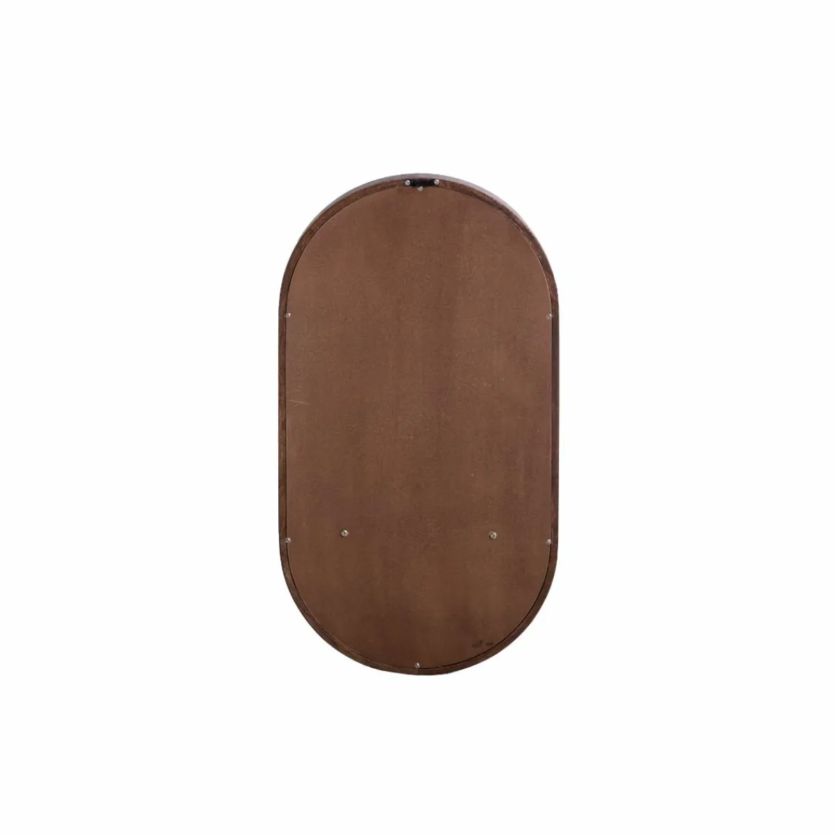 Made in Meubles Miroir ovale avec étagère en bois de manguier Marley