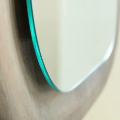 Made in Meubles Miroir ovale en bois de manguier Marley