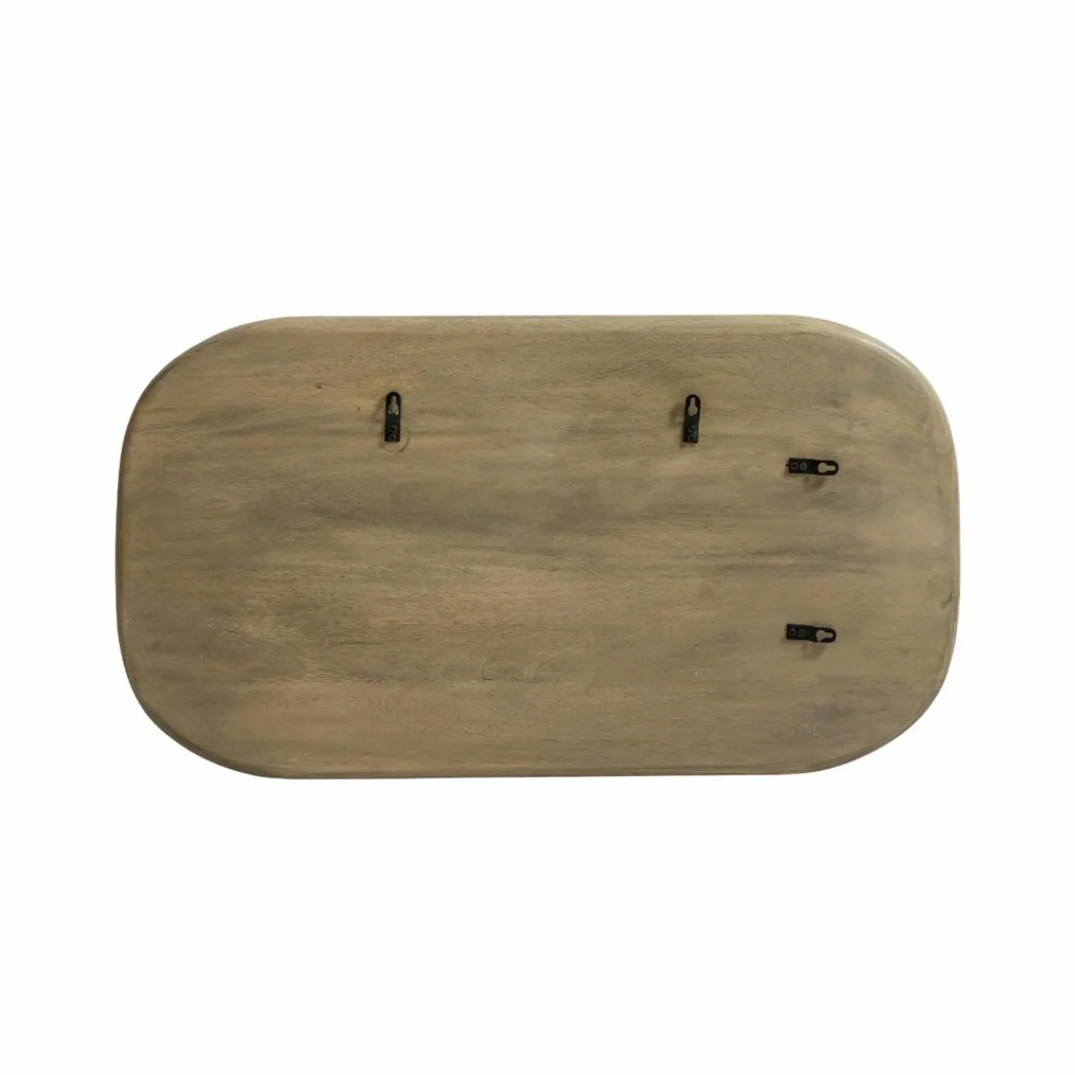Made in Meubles Miroir ovale en bois de manguier Marley