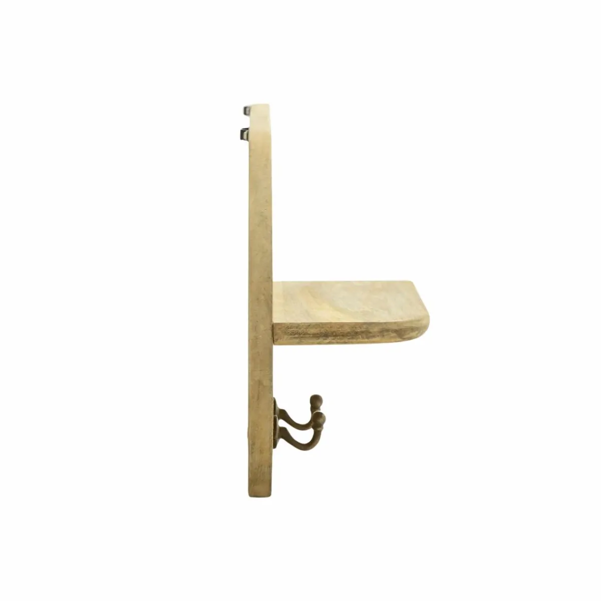 Made in Meubles Miroir ovale en bois de manguier clair Juliet