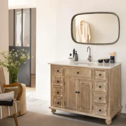Made in Meubles Miroir rectangle en aluminium Beryl