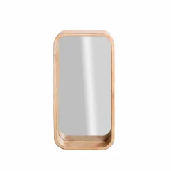Made in Meubles Miroir rectangulaire en bois de manguier Domi