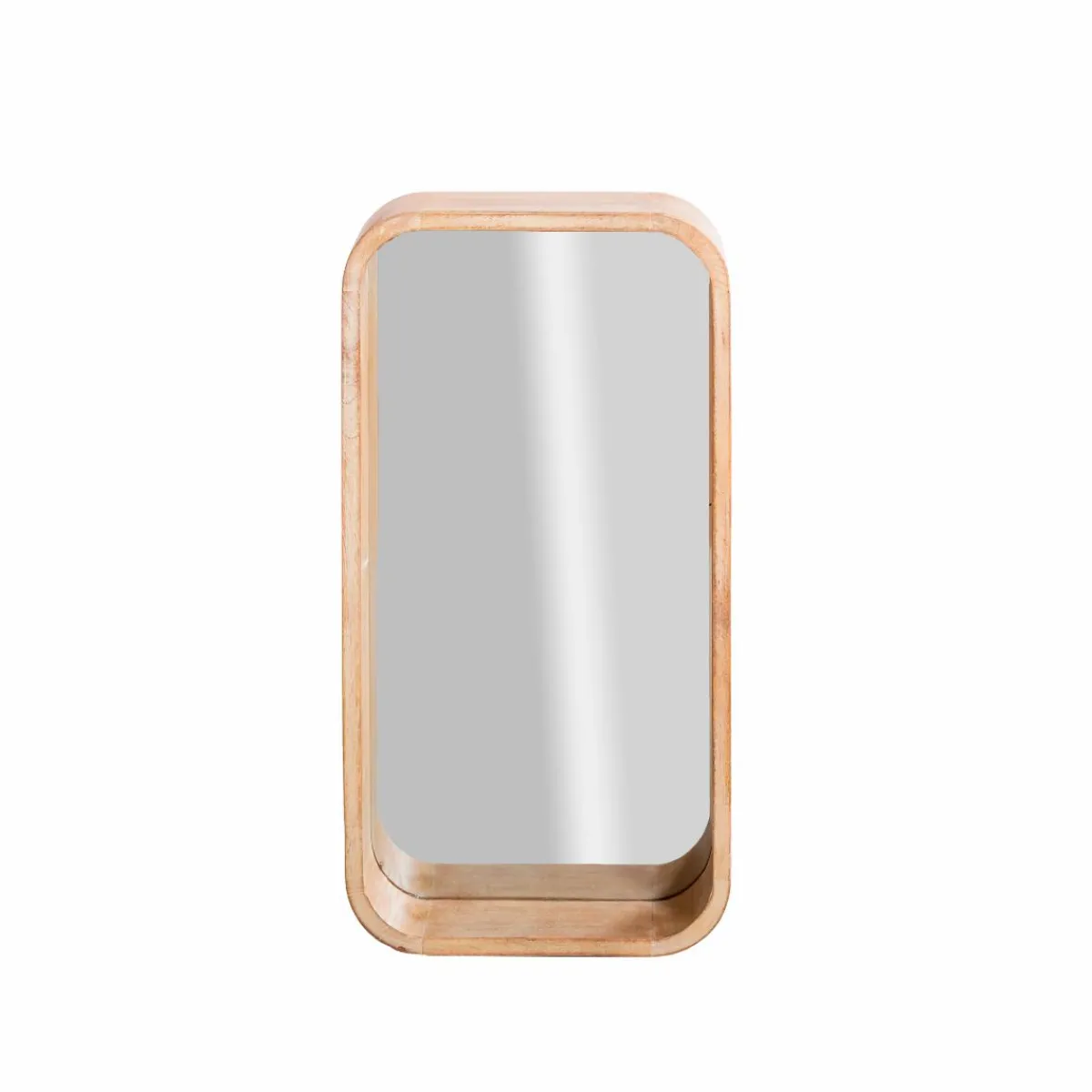 Made in Meubles Miroir rectangulaire en bois de manguier Domi
