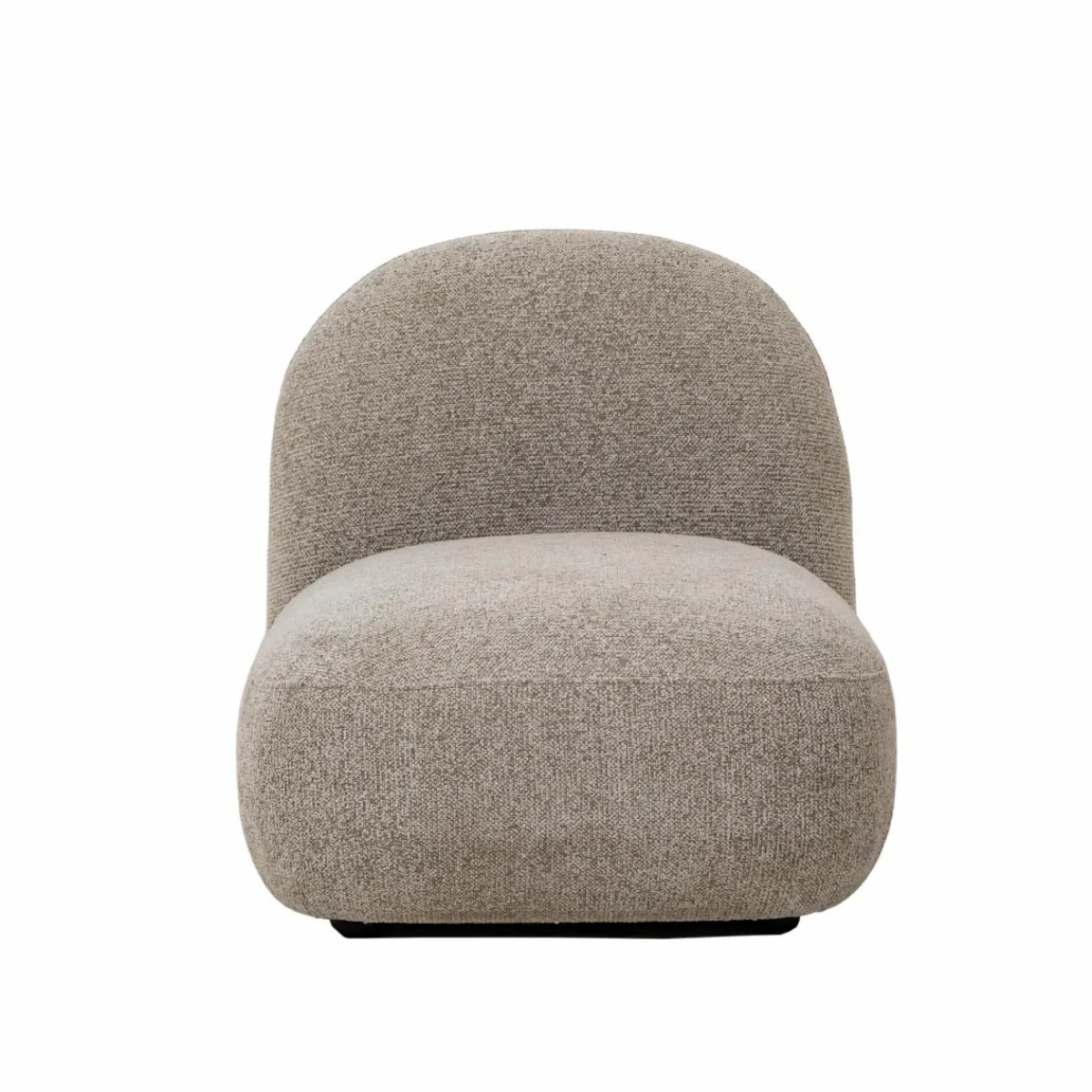 Made in Meubles Module central canapé en tissu bouclette gris Calya