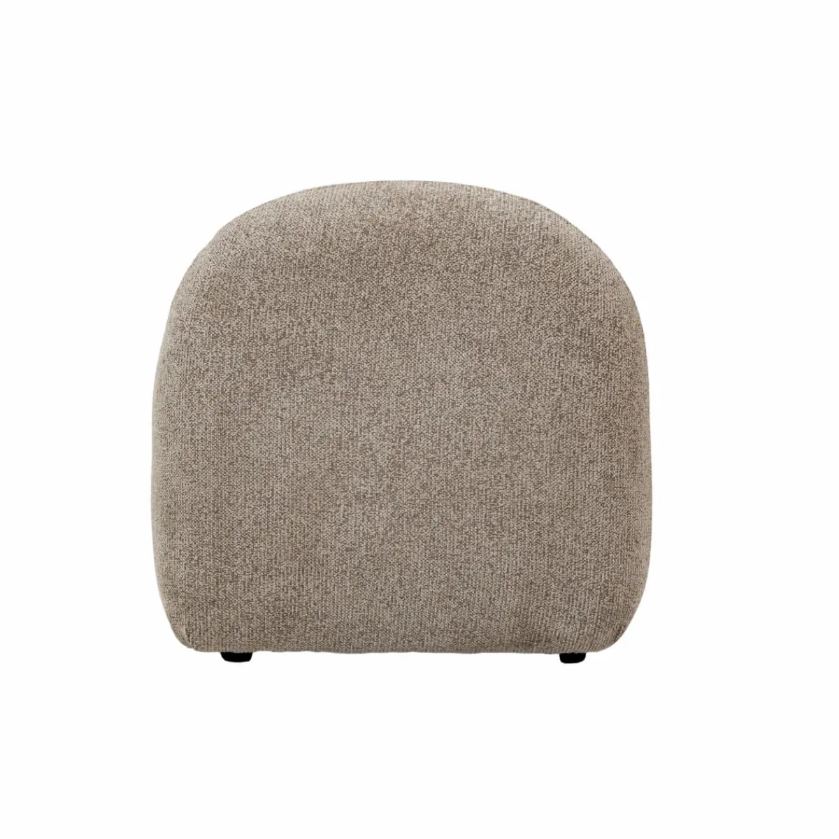 Made in Meubles Module central canapé en tissu bouclette gris Calya