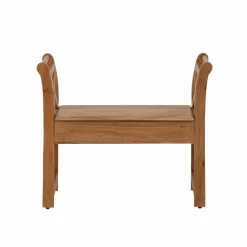 Made in Meubles Petit banc en bois d'acacia Isolde