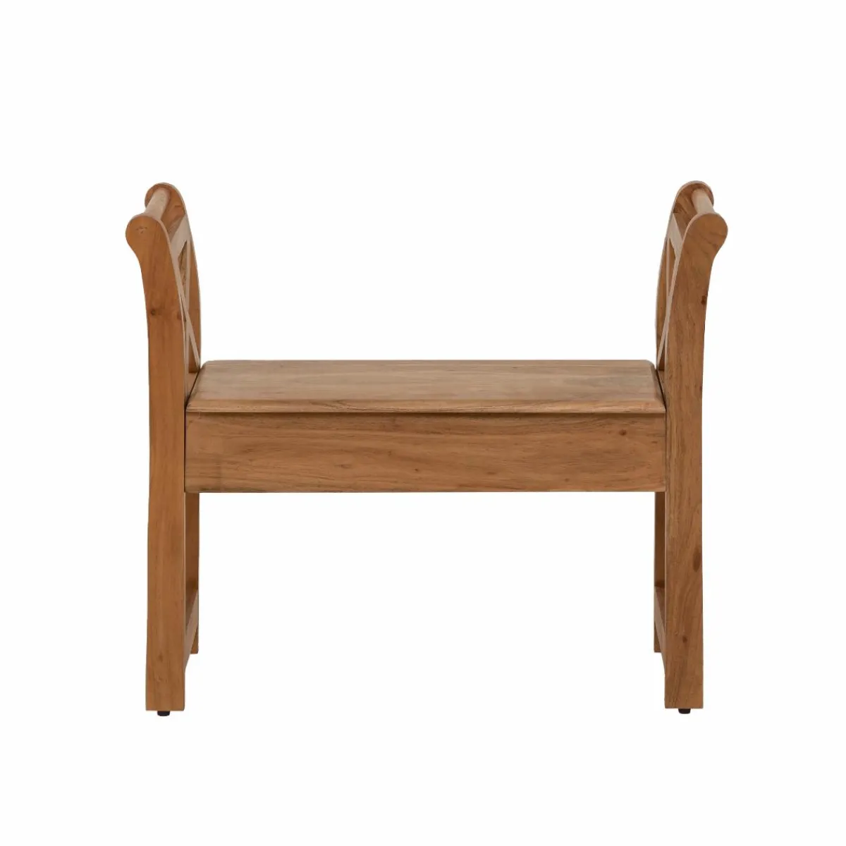 Made in Meubles Petit banc en bois d'acacia Isolde