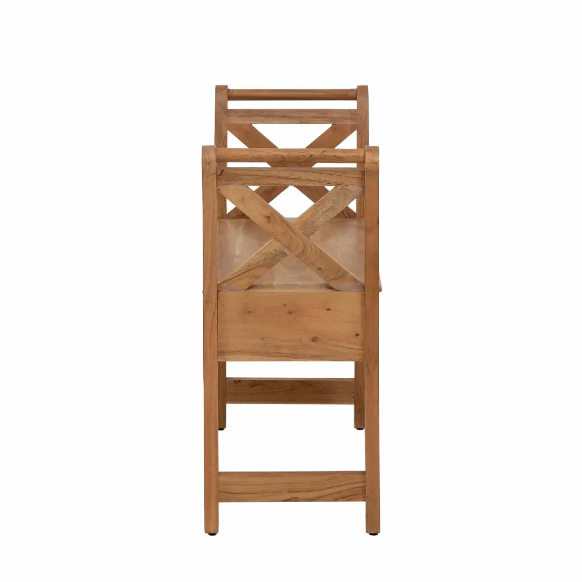 Made in Meubles Petit banc en bois d'acacia Isolde