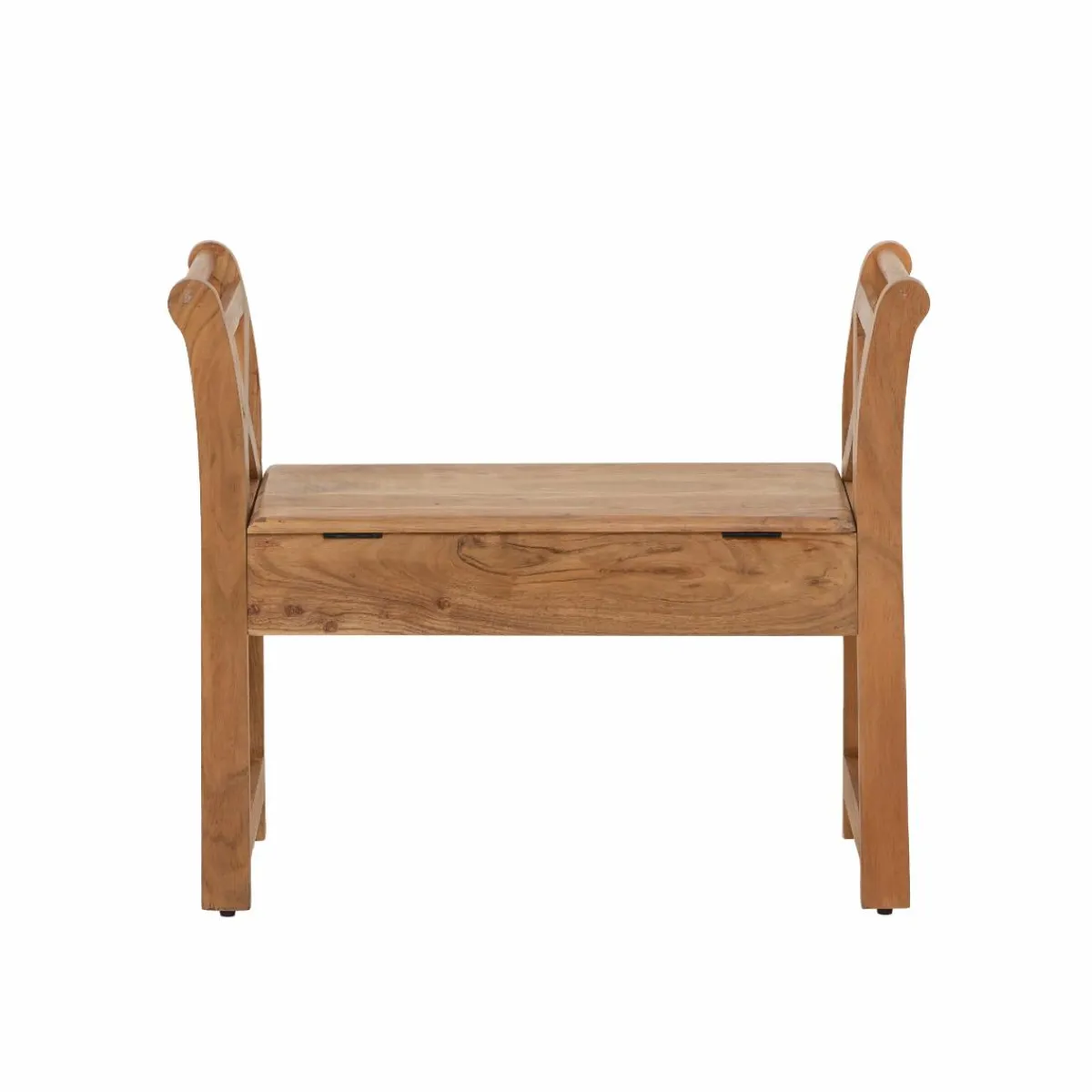 Made in Meubles Petit banc en bois d'acacia Isolde
