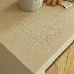 Made in Meubles Petit buffet 2 portes en bois effet béton et bois recyclé Dalva