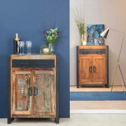 Made in Meubles Petit buffet en bois d'acacia 80 cm Havana