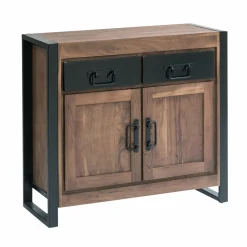 Made in Meubles Petit buffet en bois d'acacia 100 cm Havana