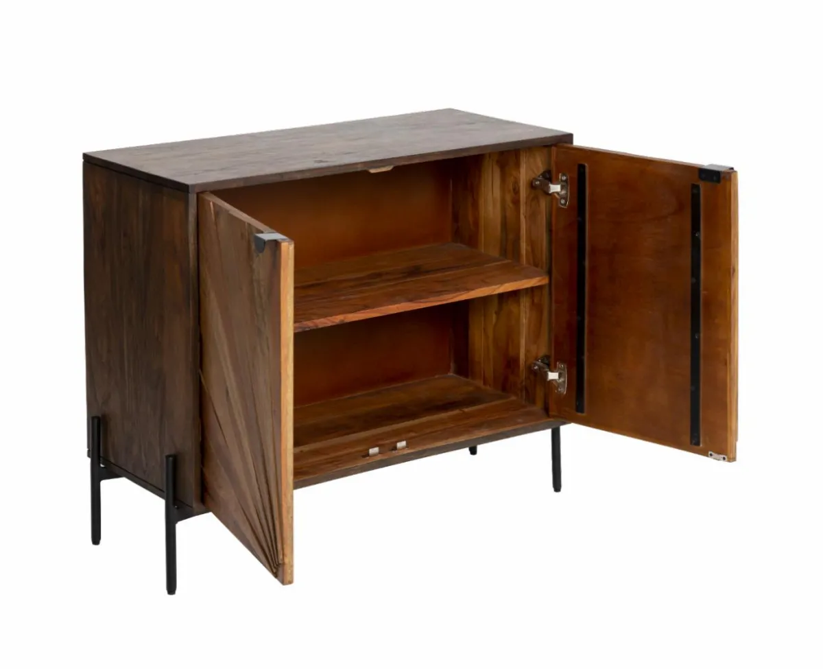 Made in Meubles Petit buffet en bois d'acacia Elvira