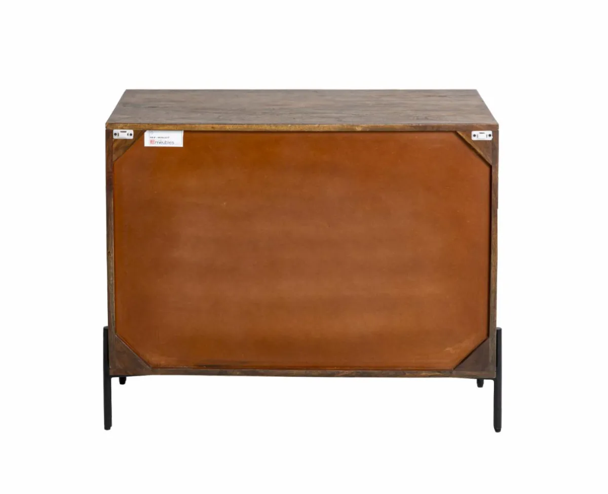 Made in Meubles Petit buffet en bois d'acacia Elvira