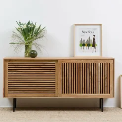Made in Meubles Petit buffet en bois d'acacia Salta
