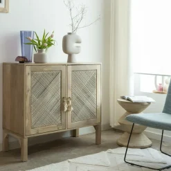 Made in Meubles Petit buffet en bois de manguier Indiana