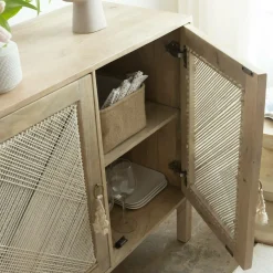 Made in Meubles Petit buffet en bois de manguier Indiana