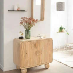 Made in Meubles Petit buffet en bois de manguier Horta