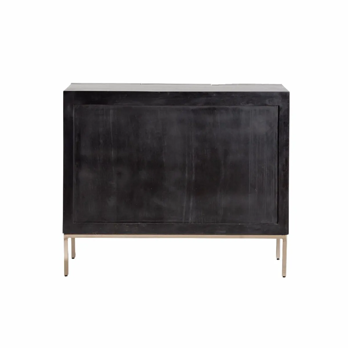 Made in Meubles Petit buffet en bois de manguier noir Tristan