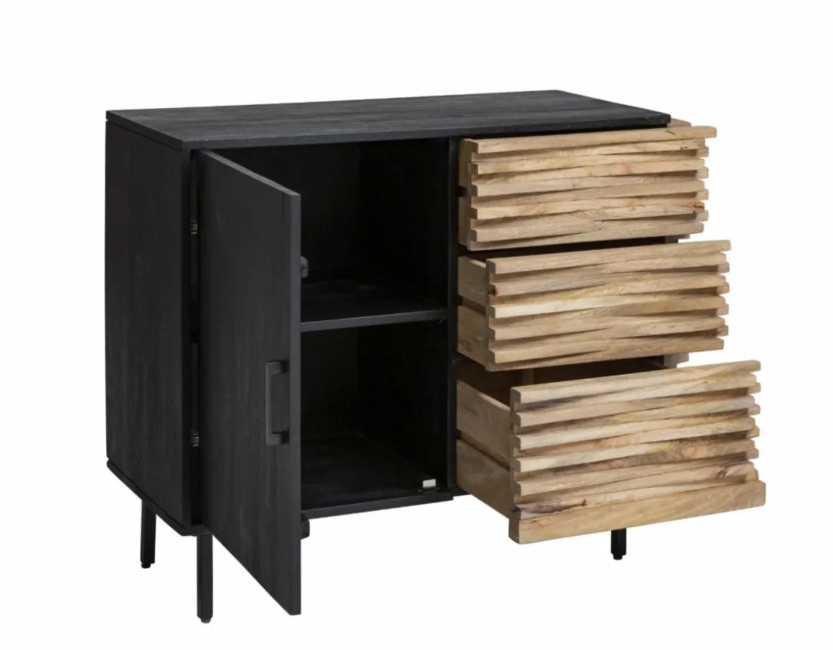 Made in Meubles Petit buffet en bois de manguier Tino