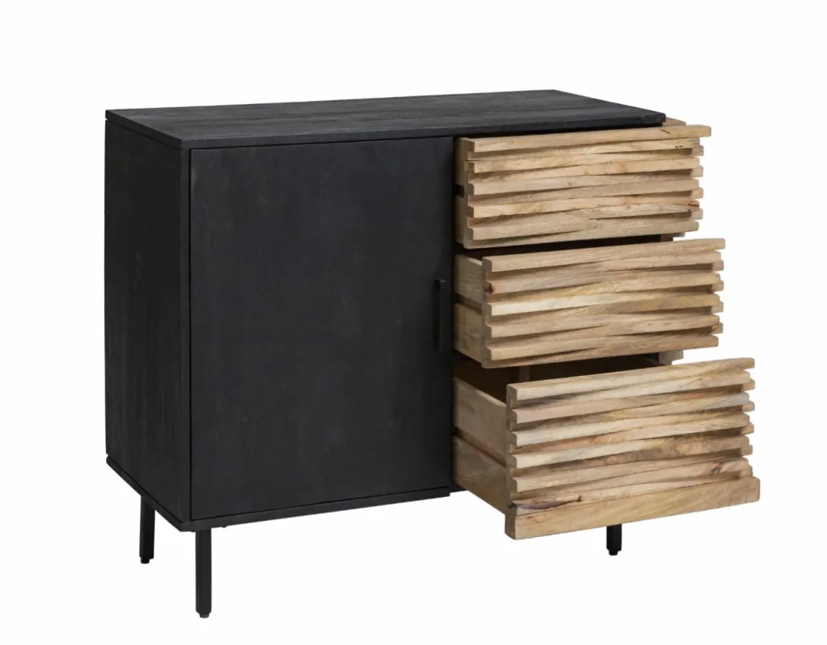 Made in Meubles Petit buffet en bois de manguier Tino