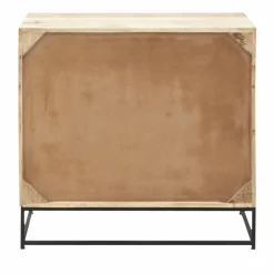 Made in Meubles Petit buffet en bois de manguier et cannage Rim