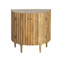 Made in Meubles Petit buffet en bois de manguier et terrazzo Bao