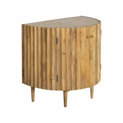 Made in Meubles Petit buffet en bois de manguier et terrazzo Bao