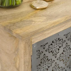 Made in Meubles Petit buffet en bois de manguier Sahara