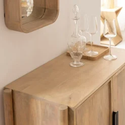 Made in Meubles Petit buffet en bois de manguier Nova