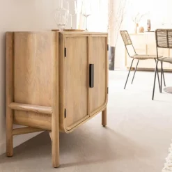 Made in Meubles Petit buffet en bois de manguier Nova