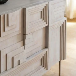 Made in Meubles Petit buffet en bois de manguier Tristan