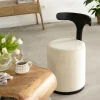 Made in Meubles Petit Fauteuil blanc en manguier Adonis