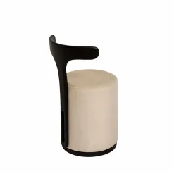 Made in Meubles Petit Fauteuil blanc en manguier Adonis