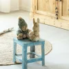 Made in Meubles Petit tabouret en métal Alban