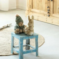 Made in Meubles Petit tabouret en métal Alban