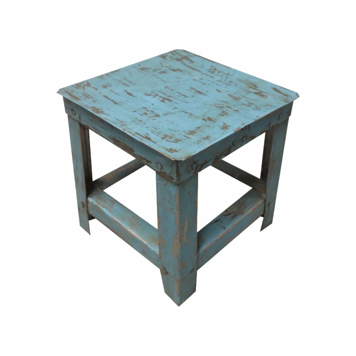 Made in Meubles Petit tabouret en métal Alban