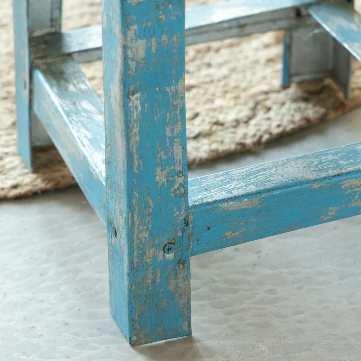Made in Meubles Petit tabouret en métal Alban