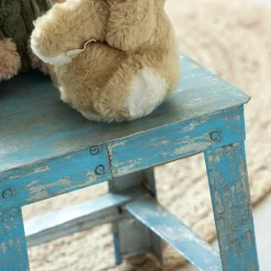 Made in Meubles Petit tabouret en métal Alban