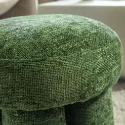 Made in Meubles Petit tabouret en tissu Toby