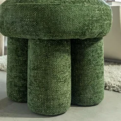 Made in Meubles Petit tabouret en tissu Toby