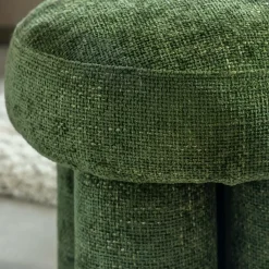 Made in Meubles Petit tabouret en tissu Toby