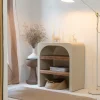 Made in Meubles Petite console en bois effet béton et bois d'acacia Dalva