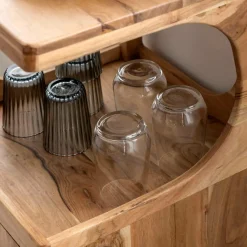 Made in Meubles Petite étagère en bois d'acacia Emyr