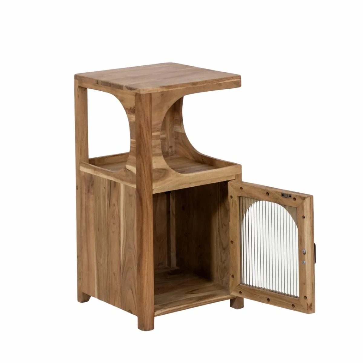 Made in Meubles Petite étagère en bois d'acacia Emyr